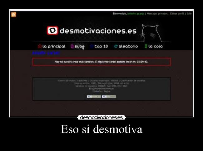Eso si desmotiva - 