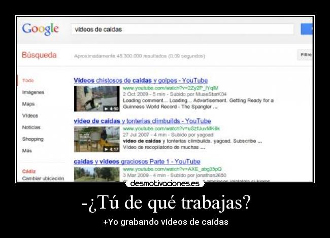 -¿Tú de qué trabajas? -