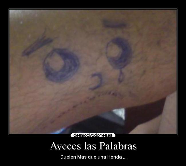 Aveces las Palabras -
