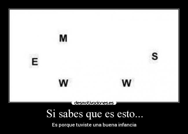 Si sabes que es esto... - Es porque tuviste una buena infancia