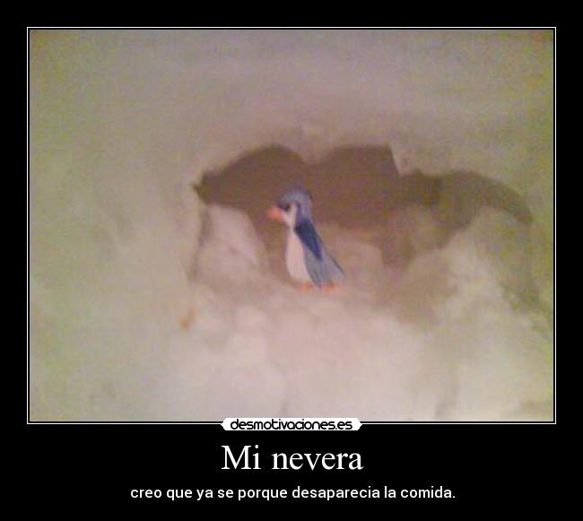 carteles nevera comida porque mia creer desaparecer desmotivaciones