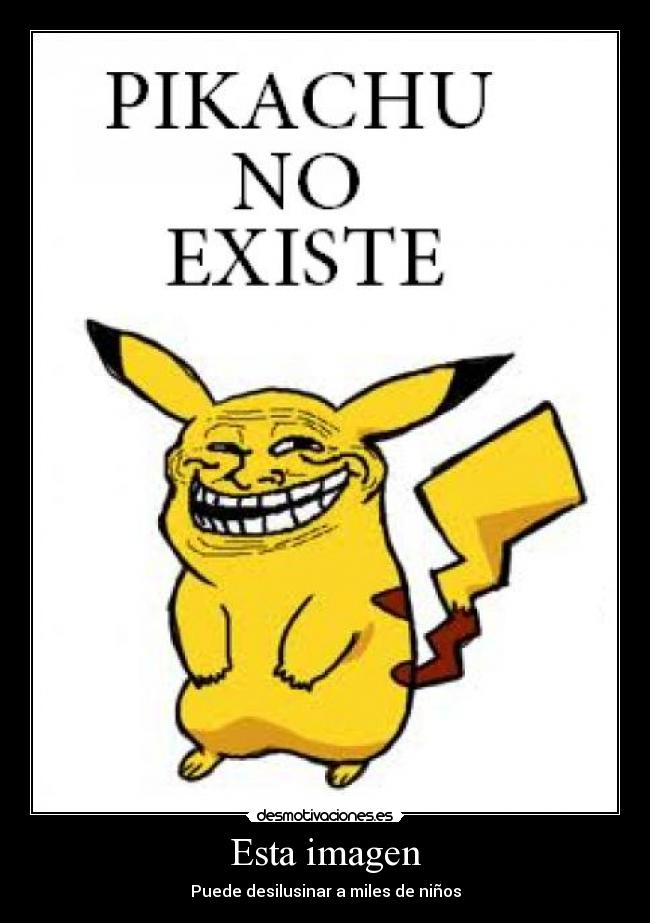 Esta imagen - Puede desilusinar a miles de niños