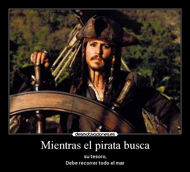 Mientras el pirata busca -