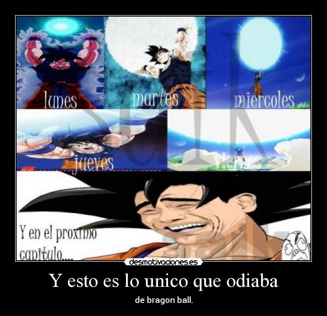 Y esto es lo unico que odiaba - 