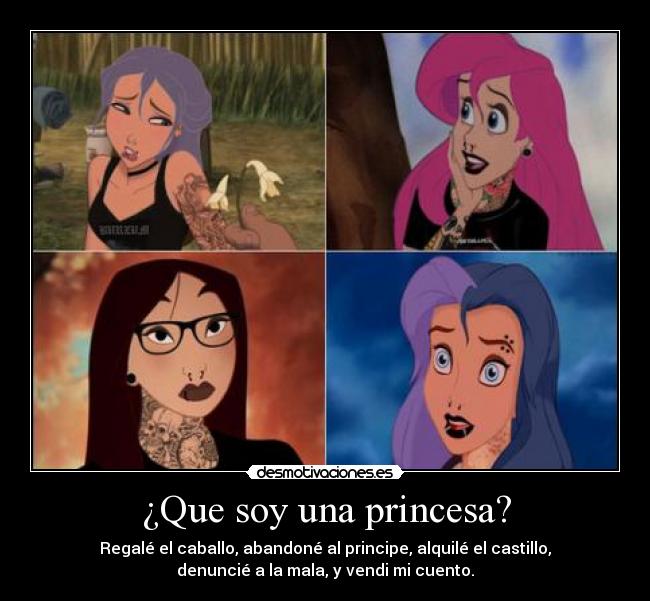 carteles punk princess desmotivaciones