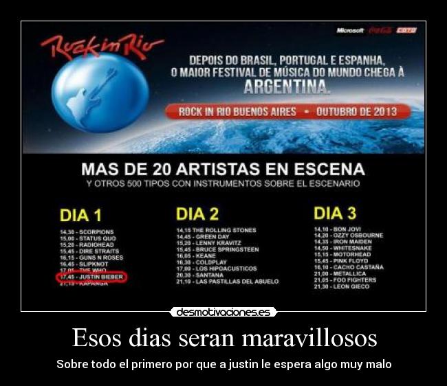 Esos dias seran maravillosos - 