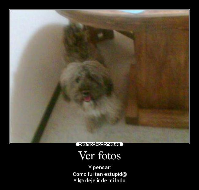 Ver fotos - Y pensar:
Como fui tan estupid@
Y l@ deje ir de mi lado