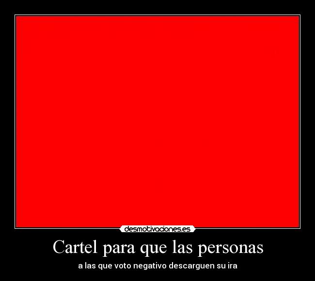 Cartel para que las personas -