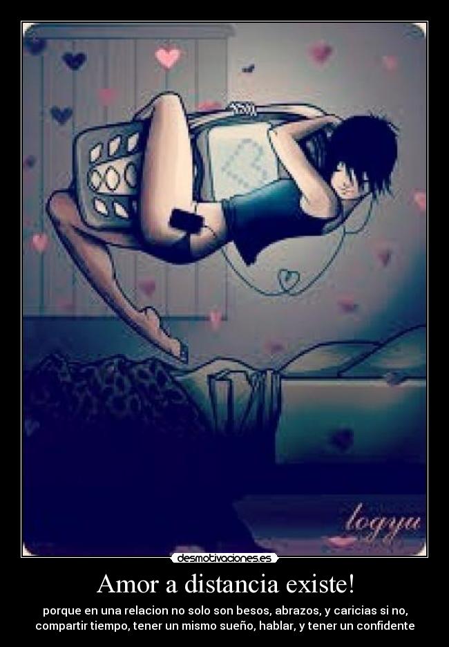 carteles amor distancia amor distancia mas que beso abrazo hablar tener quien confiar desmotivaciones