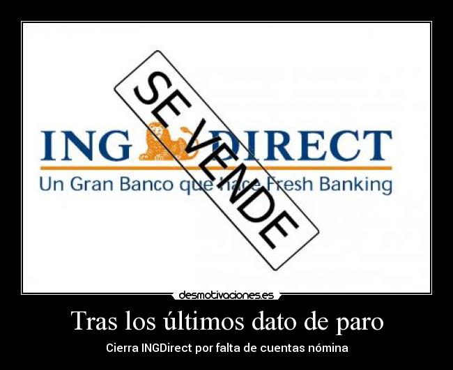 carteles ing direct nomina fresh banking desmotivaciones