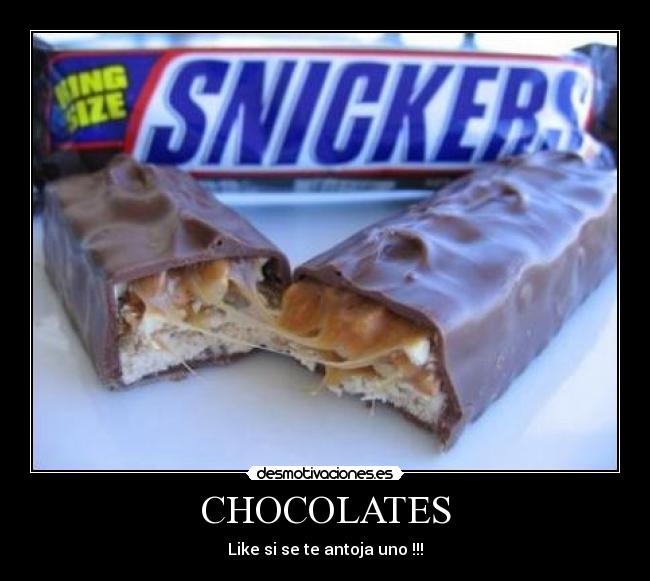 CHOCOLATES - Like si se te antoja uno !!!