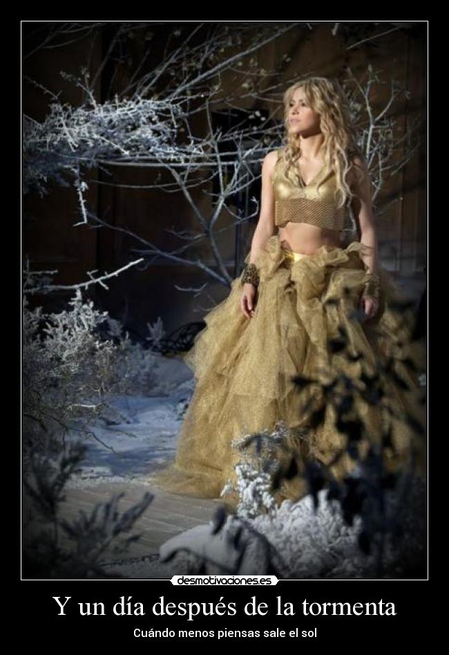Y un día después de la tormenta - Cuándo menos piensas sale el sol