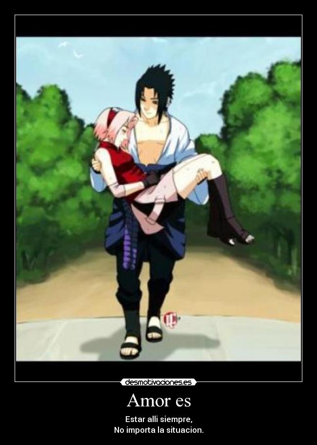 Amor es - Estar alli siempre,
No importa la situacion.