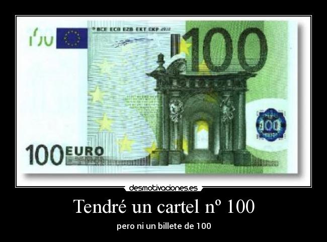 Tendré un cartel nº 100 - 