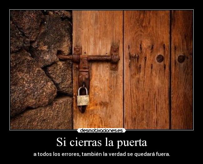 Si cierras la puerta - 