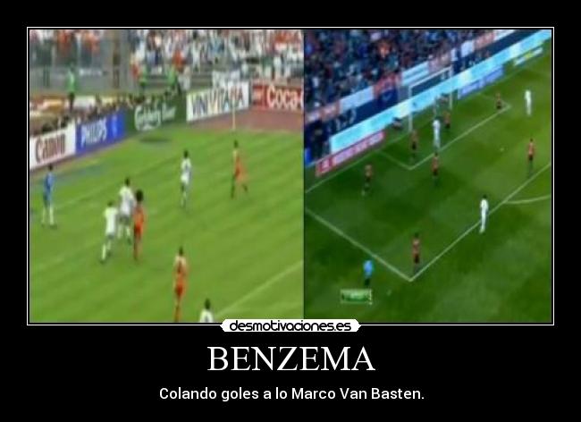 BENZEMA - Colando goles a lo Marco Van Basten.