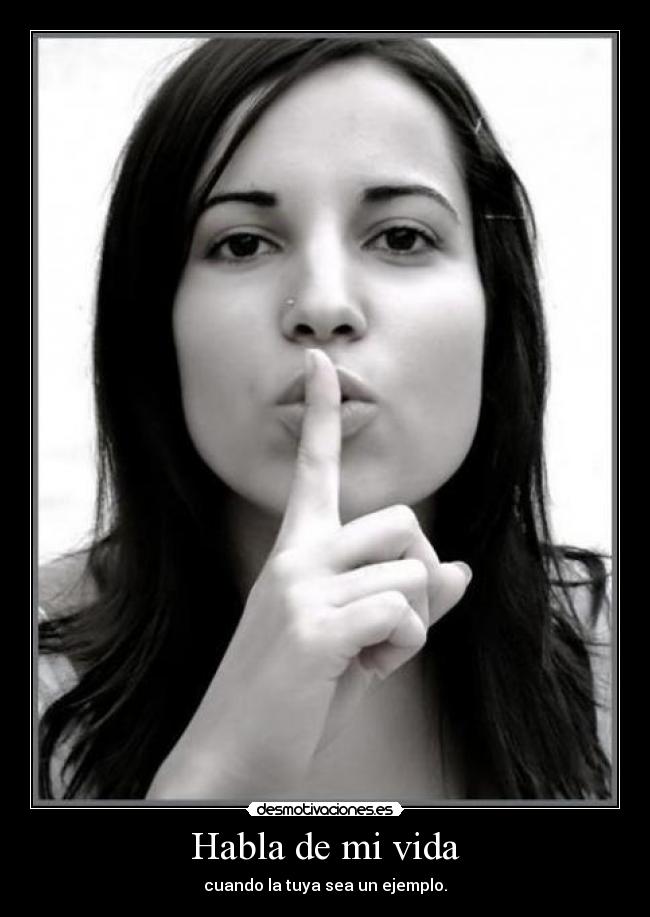 Habla de mi vida -