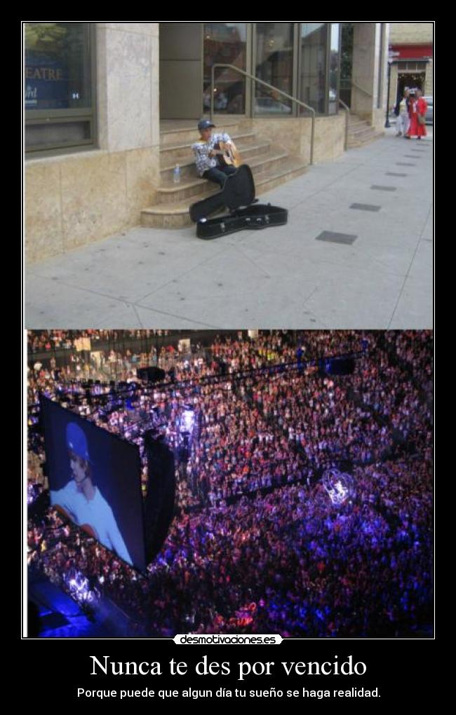 Nunca te des por vencido -