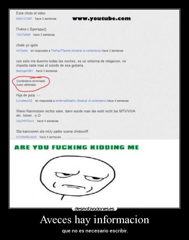 Aveces hay informacion - que no es necesario escribir.