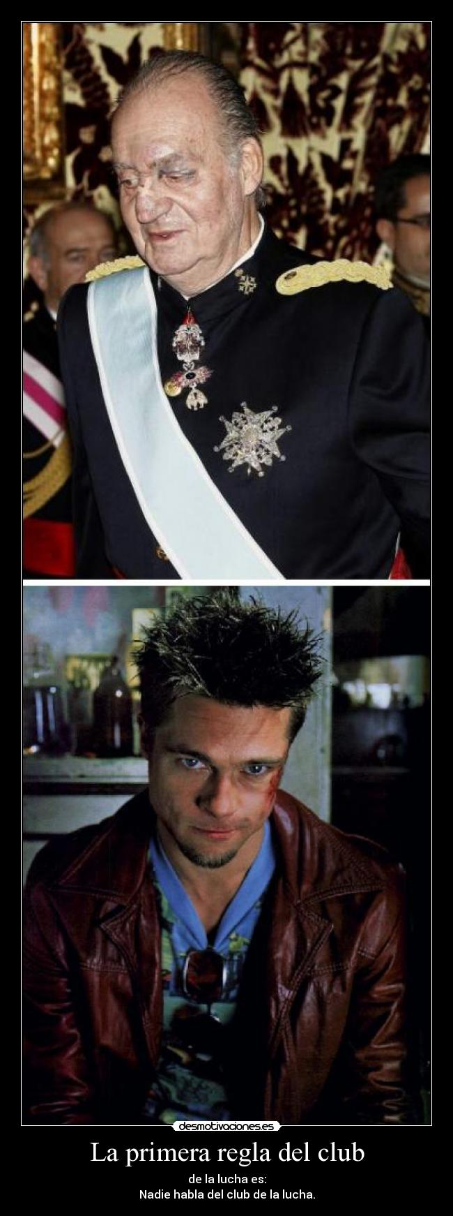 La primera regla del club - de la lucha es:
Nadie habla del club de la lucha.