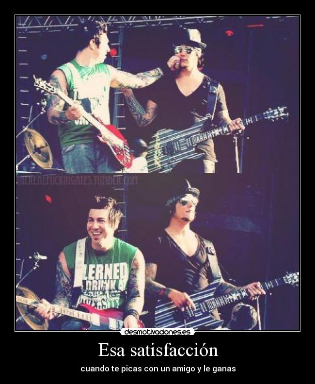 Esa satisfacción - cuando te picas con un amigo y le ganas