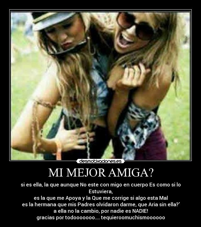 MI MEJOR AMIGA? -