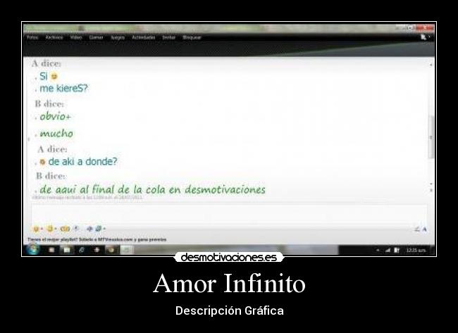 Amor Infinito - Descripción Gráfica