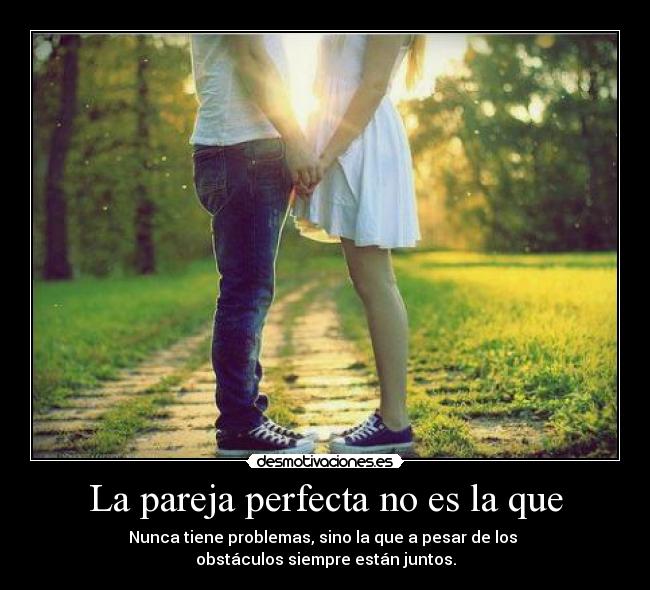 La pareja perfecta no es la que -