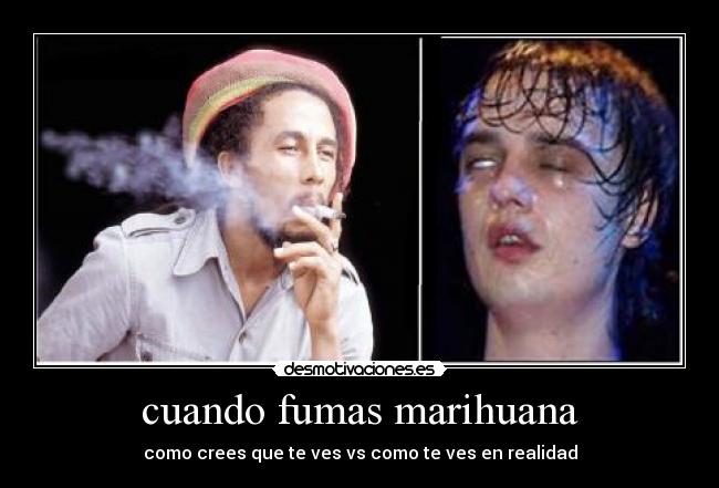 cuando fumas marihuana - como crees que te ves vs como te ves en realidad