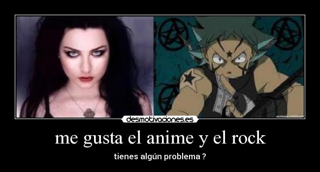 me gusta el anime y el rock - 