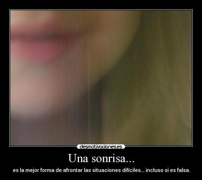 Una sonrisa... - 