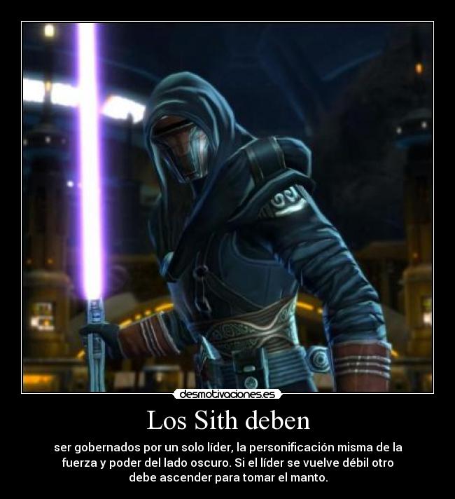 carteles star wars kotor revan los sith desmotivaciones