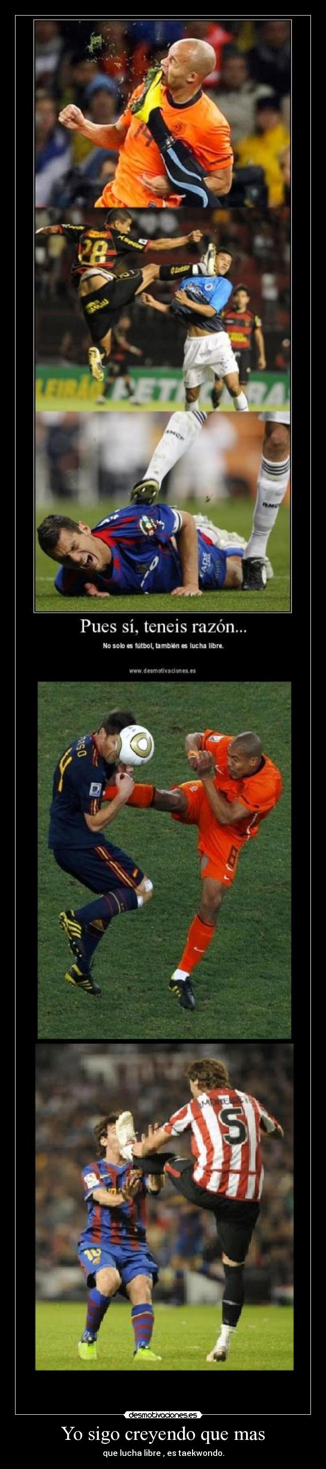 Yo sigo creyendo que mas - que lucha libre , es taekwondo.