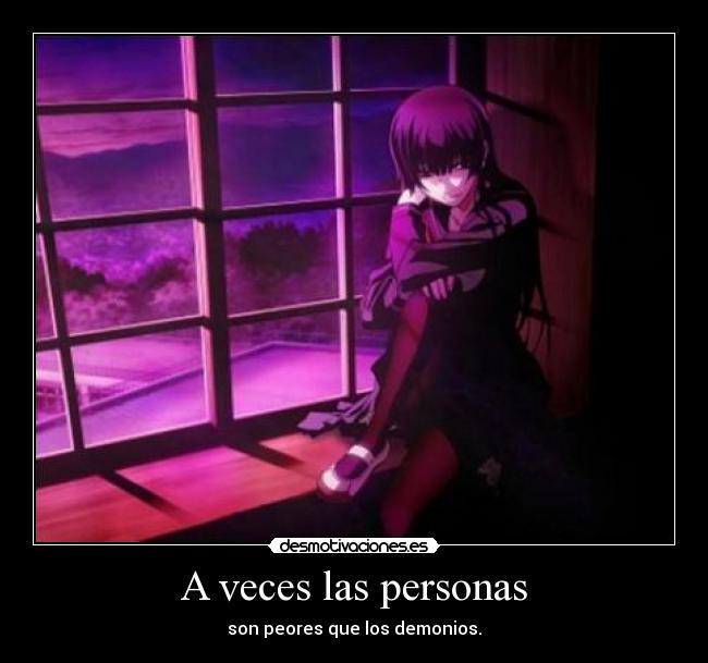 A veces las personas -