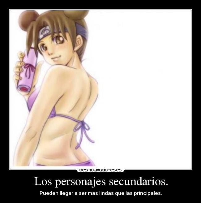 Los personajes secundarios. -