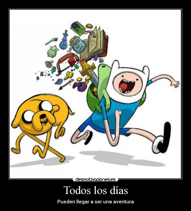 carteles adventure time finn jake desmotivaciones