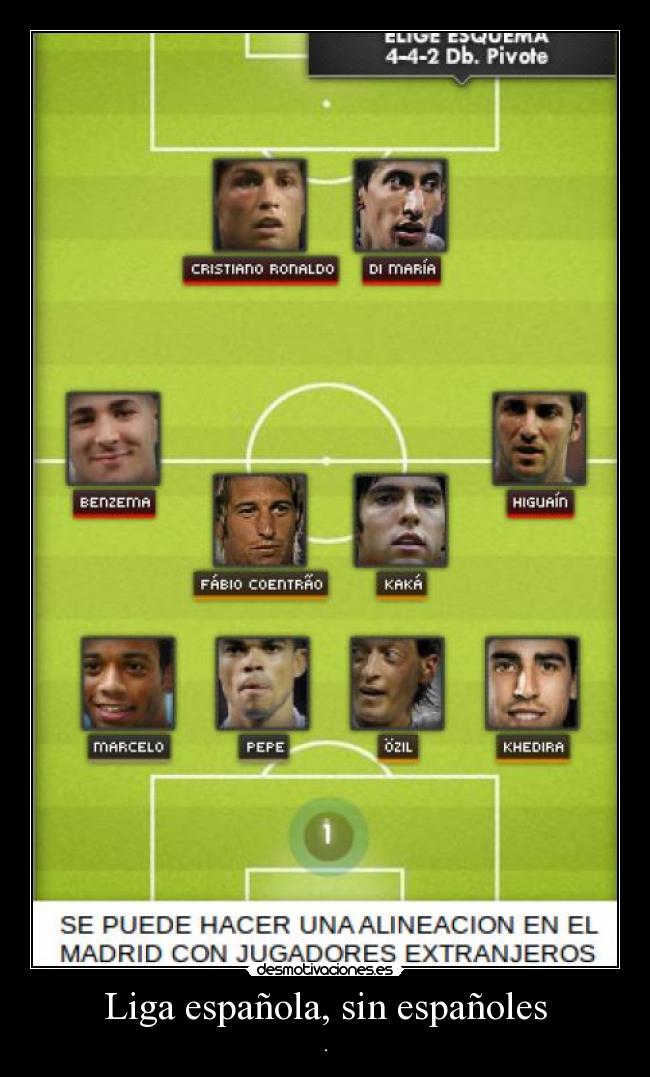 Liga española, sin españoles - .