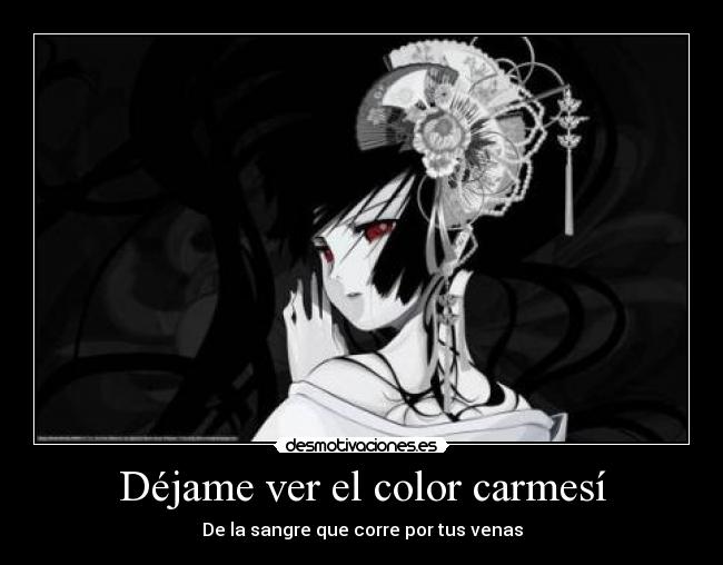 carteles hell girl sangre color desmotivaciones