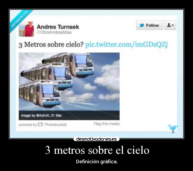 3 metros sobre el cielo - Definición gráfica.