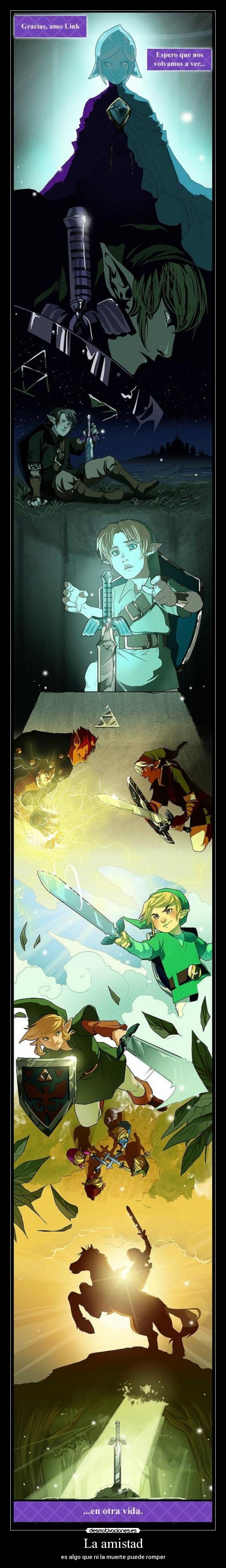 carteles amistad the legend zelda desmotivaciones