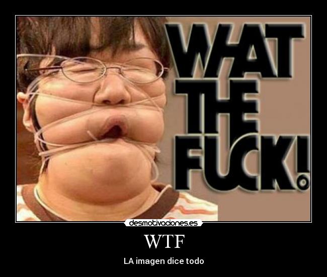 WTF - LA imagen dice todo