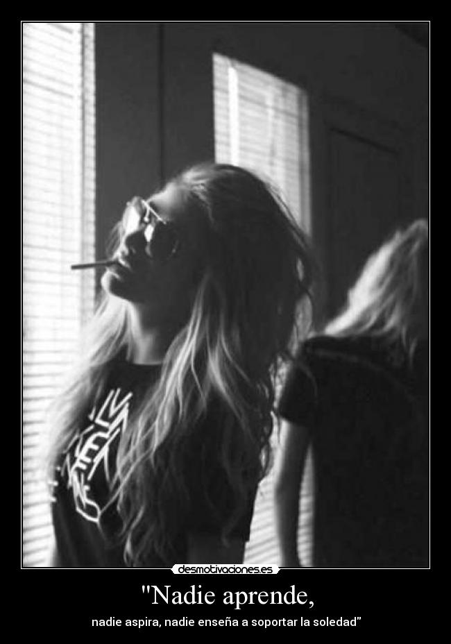 Nadie aprende, -