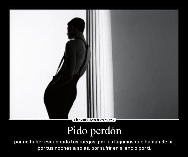Pido perdón -