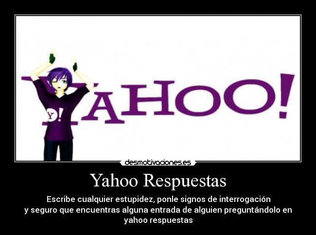 Yahoo Respuestas - 