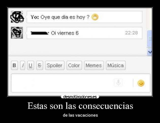 Estas son las consecuencias - 