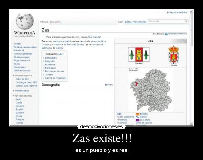 Zas existe!!! - es un pueblo y es real