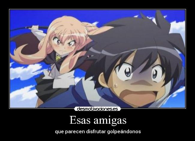 carteles zero tsukaima anime harukaze trustory sun tsunderes potencia ewe desmotivaciones