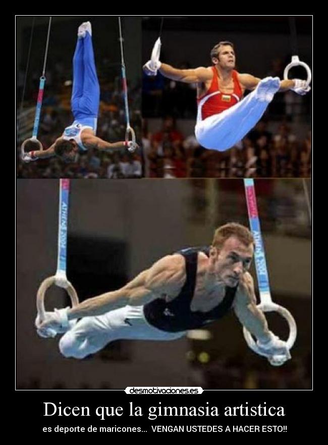 Dicen que la gimnasia artistica - es deporte de maricones... VENGAN USTEDES A HACER ESTO!!