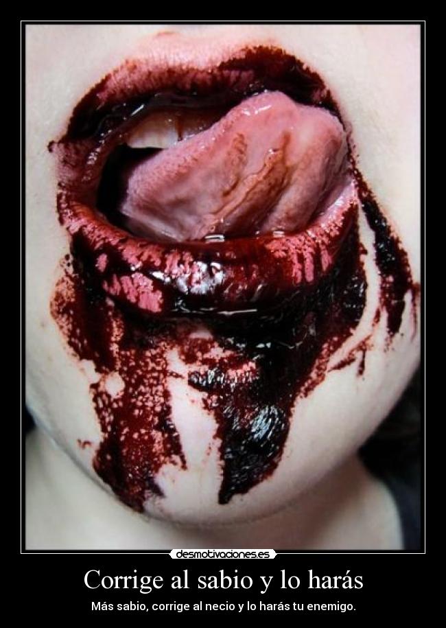 Corrige al sabio y lo harás - 