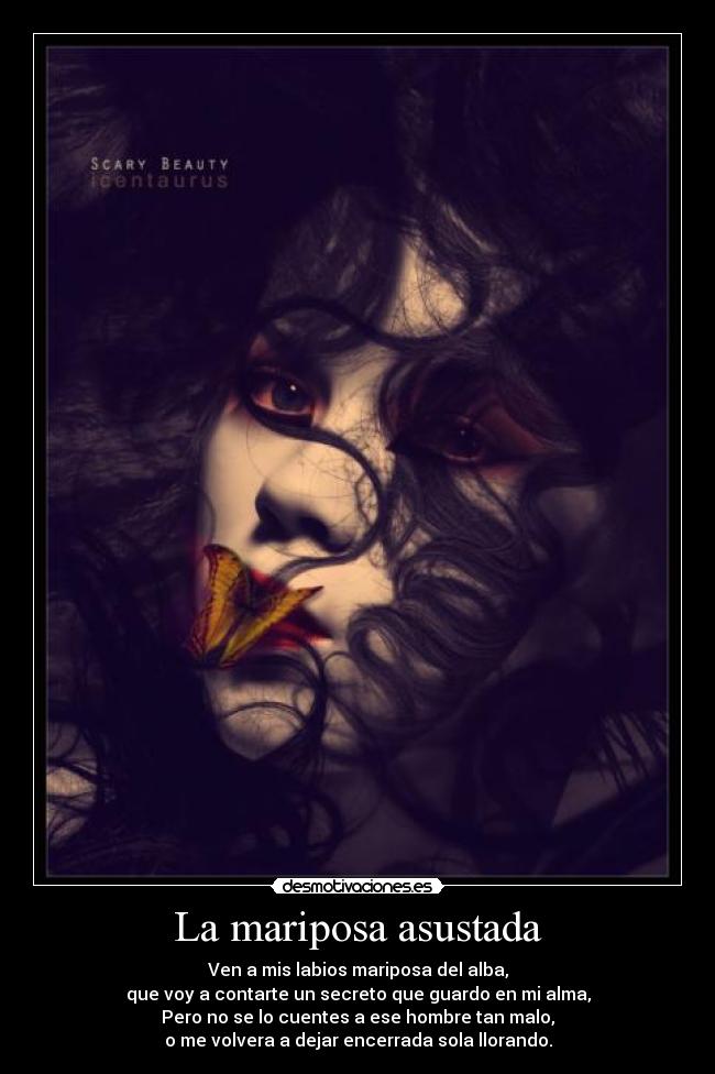 carteles mariposa asustada desmotivaciones